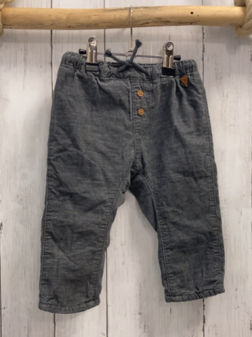 H&M  Hose   Gr. 80  grau Kord gefüttert Kordel 