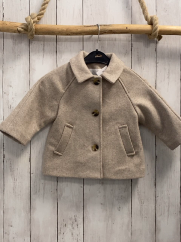 Zara  Jacke  Gr. 86  beige wolloptik 