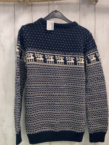 Band of Rascals Pullover Gr. 164  blau weiß gemustert Strick