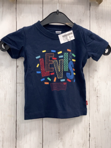 Levi´s  T-Shirt  Gr. 80  blau bunte Schrift 