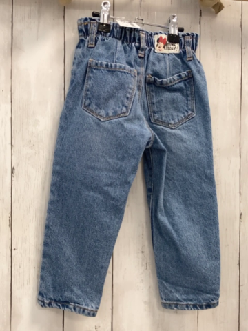Zara  Hose  Gr. 98  blau Jeans Minnie Mouse Gummizugbund 
