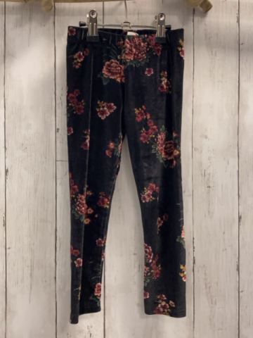 Zara  Leggings  Gr. 110  schwarz Samt Blumen 
