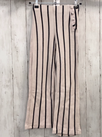 zara Hose Gr. 128  taupe schwarz Streifen 