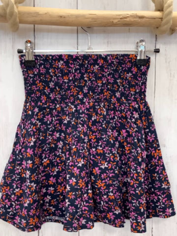  Rock Gr. 122  blau beere orange Blumen