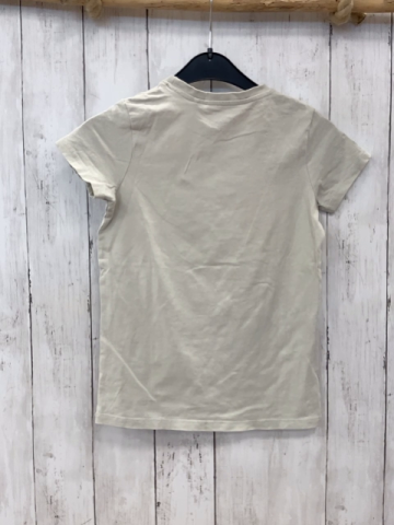  T-Shirt Gr. 128  grau Hund weiße schrift