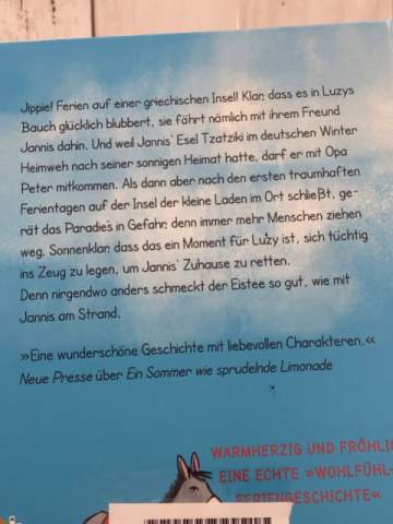   Buch Ferien wie blubbernder Eistee 