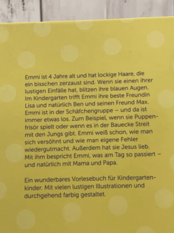 Emmi Mutmachgeschichten  Buch Aufregung im Kindergarten 