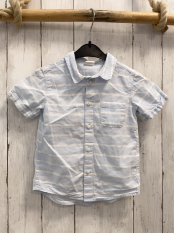 H&M Sommerhemd Gr. 86  hellblau weiße Streifen