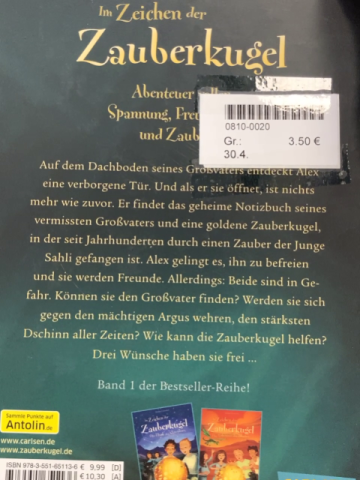   Buch Im Zeichen der Zauberkugel 