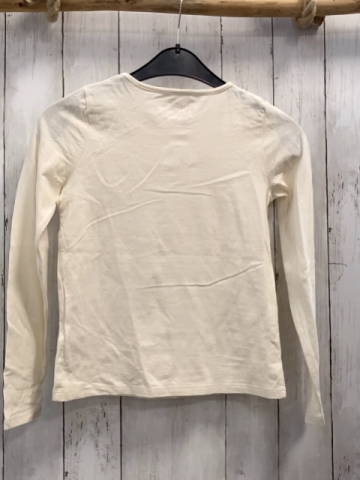  Langarmshirt  Gr. 140  creme Pailetteneinhorn 