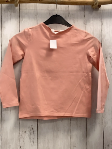 H&M  Langarmshirt  Gr. 134/140  rosa Einhorn mit lachs Glitzermähne 