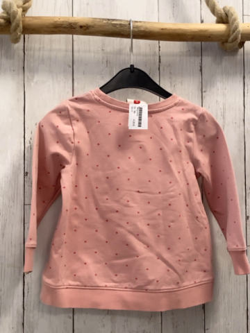   Pullover  Gr. 98  rosa Pferd rote Herzen rosa Glitzerschrift 