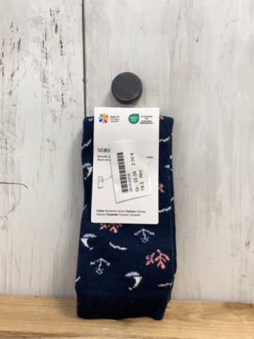 neu Socken Gr. 35-38  blau lachs Anker 