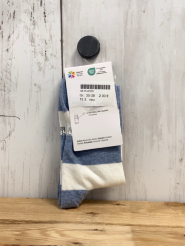 neu Socken Gr. 35-38  blau weiß Anker