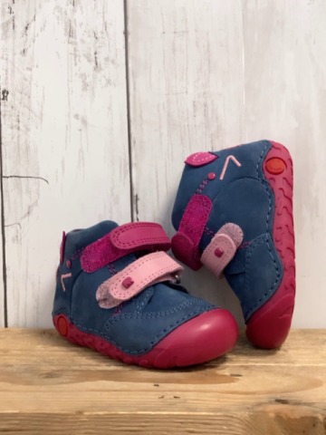 Geox  Schuhe  Gr. 20  blau + pink rosa Klettverschlüsse pink Sohle 