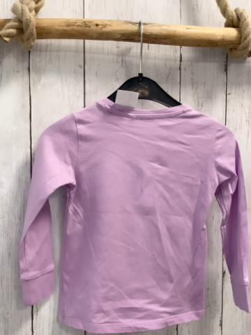   Langarmshirt Gr. 92  lavendel 2 Lamas silber Glitzerherz + -sterne 