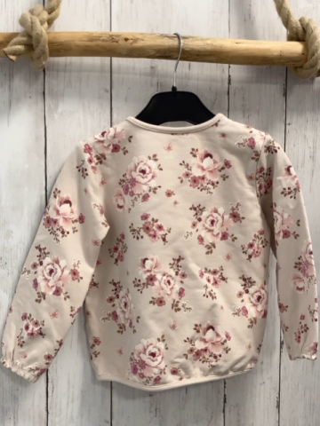   Pullover  Gr. 92  beige Blumen