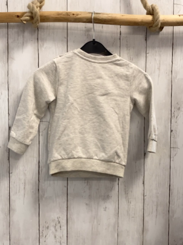   Pullover  Gr. 86  hellgrau bärenkopf rote Schrift 