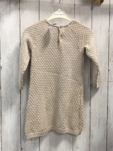   Kleid  Gr. 92  beige Strick Rehgesicht 