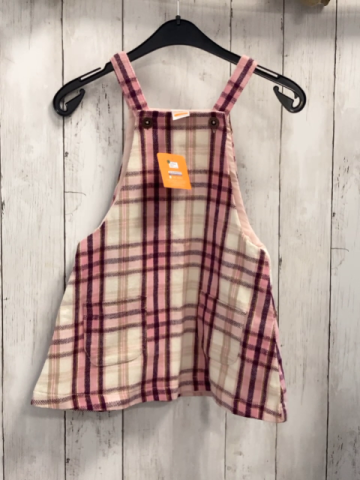 neu  Kleid  Gr. 98  weiß rosa lila beige kariert 