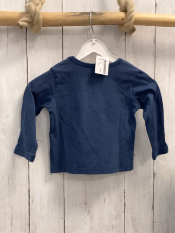 Kanz Langarmshirt Gr. 68  blau Elefant