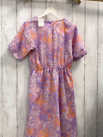 name it Kleid Gr. 128  flieder orange pink beige Blumen