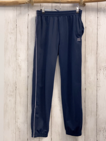 Manguun Jogginghose  Gr. 164  blau weißer Seitenstreifen