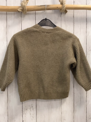 Zara  Strickjacke  Gr. 116  kiwi hellgrau meliert 
