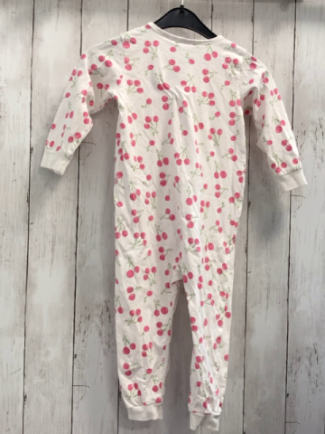 H&M  Schlafanzug  Gr. 92  weiß Kirschen 