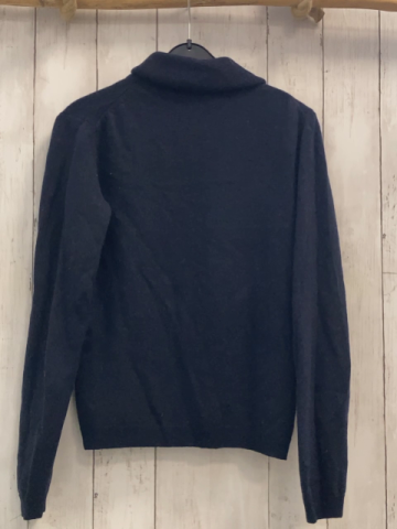 Benetton  Pullover  Gr. 146  dunkelblau Strick Rolli 