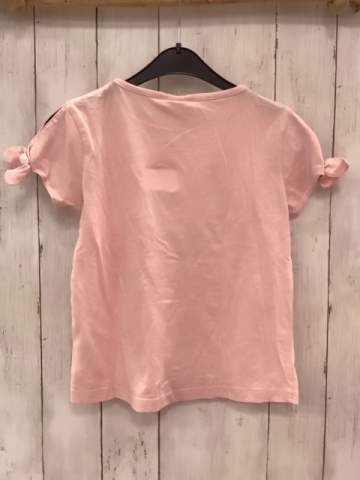   T-Shirt Gr. 122/128  rosa Pailettenherz 
