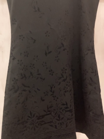 More & More  Kleid  Gr. 128  schwarz Samtdruck 