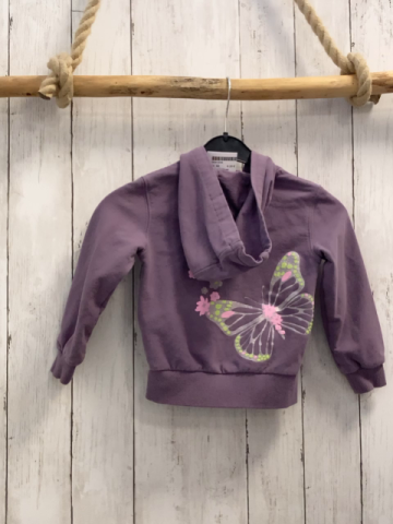 S´Oliver  Sweatjacke  Gr. 92  lavendel Kapuze Schmetterling 