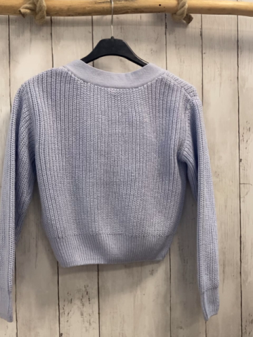 Strickjacke Gr. 134  hellblau