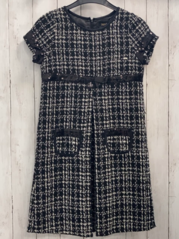 Laundry Kleid Gr. 158  schwarz weiß gemustert 