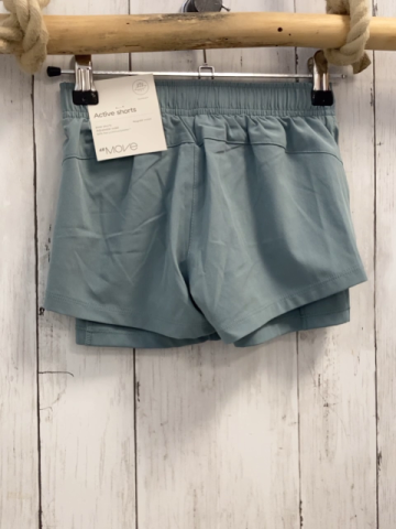 neu H&M Sportshorts Gr. 110  eisblau mit innenshorts