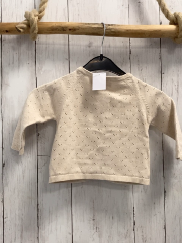 Wheat Strickjacke Gr. 74  beige lochmuster