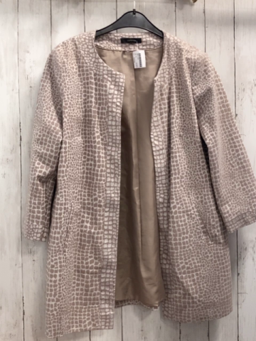 Comma  Jacke Gr. S  hellgrau grauer Druck 