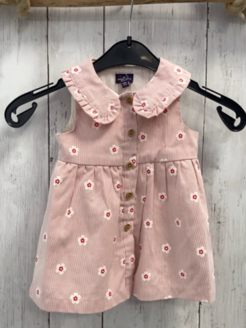 Sergent Major  Kleid  Gr. 68  rot weiße Streifen Kragen mit Rüschenbund 