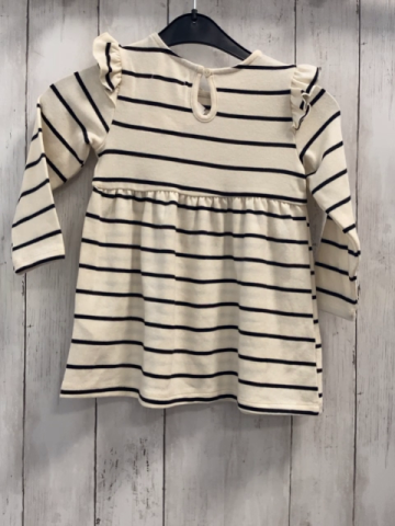 neu Sinsay  Kleid  Gr. 86  beige schwarze Streifen 