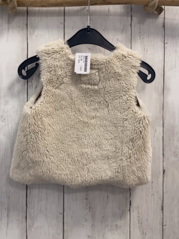 Zara  Weste  Gr. 86  beige Plüsch 