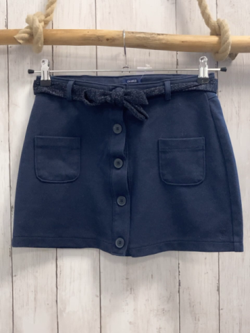 Okaidi Rock Gr. 152  blau mit Glitzergürtel 