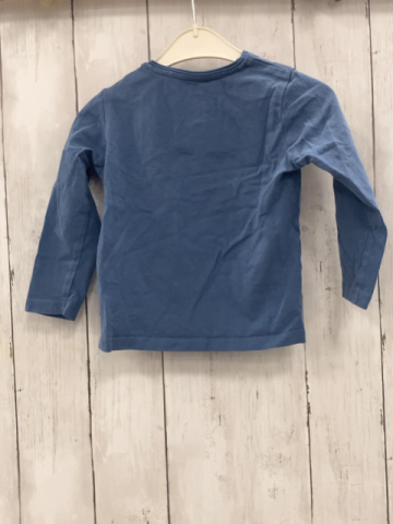 S´Oliver Langarmshirt Gr. 86  blau Hunde
