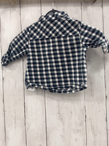 sergent major Hemd Gr. 74  grün weiß blau kariert