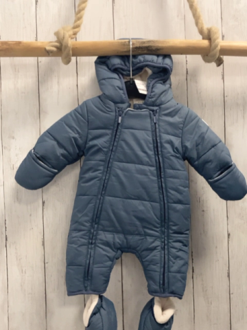  2tlg Carrement Beau Winteroverall Gr. 50  blau mit Schuhen