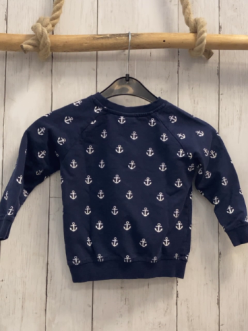   Pullover  Gr. 92  blau weiße Anker 