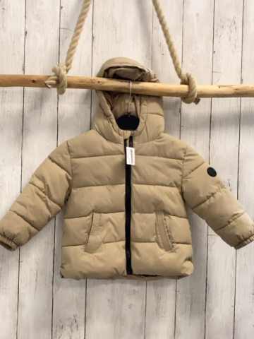 Mango Winterjacke  Gr. 98  beige Kapuze 