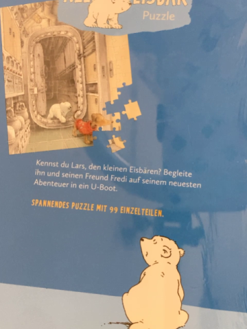 neu  Puzzle  99 Teile  Kleiner Eisbär 