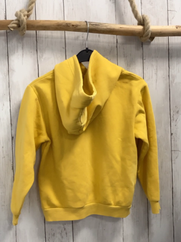 H&M  Pullover  Gr. 122/128  gelb Kapuze Schmetterling mit Glitzer 