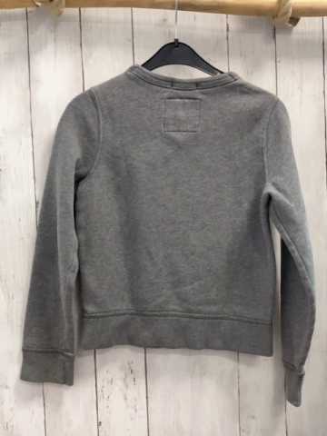 Abercrombie  Pullover  Gr. 134  grau Schrift Indianerkopf 